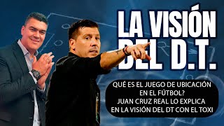 QUÉ ES EL JUEGO DE UBICACIÓN EN EL FÚTBOL JUAN CRUZ REAL LO EXPLICA EN LA VISIÓN DEL DT CON EL TOXI [upl. by Pavla57]