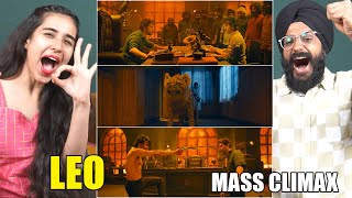 Crazyyy LEO MASS CLIMAX FIGHT SCENE REACTION  Thalapathy Vijay  Parbrahm Singh [upl. by Sass]