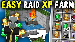 EASIEST Raid XP Farm Minecraft Bedrock 121 [upl. by Sunny803]