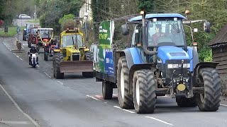 Romsey Young Farmers Tractor Run  Part 1  Heading off [upl. by Seavey]