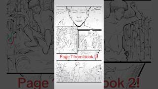 Uncolored sneak peek at Book 2’s first page ComicBook Sketch IndieComics drawing booktok fyp [upl. by Ennyrb]