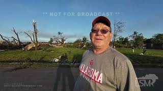 572024 Bartlesville Barnsdall OKTornado damage and sots with Barnsdall tornado survivors [upl. by Ecneps]