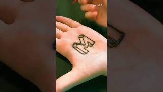 3D M mehndi design…nextshorts hennamehndi mehndistyle 3dmehandi mehndidesigns5minutecrafts [upl. by Ellehcal]