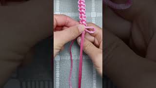 How to make a bracelet using string bracelet tutorial [upl. by Ydospahr]