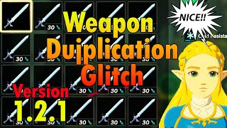 REAL Weapon duplication glitch in 121   Zelda Tears of The Kingdom [upl. by Gardiner655]