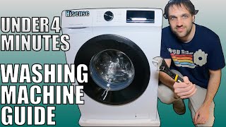 How To Install A Washing Machine  A 4 Minute Guide [upl. by Star6]