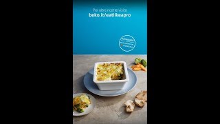 Lasagne di verdure saltate con crema di formaggio  Beko Italia [upl. by Schreibman620]