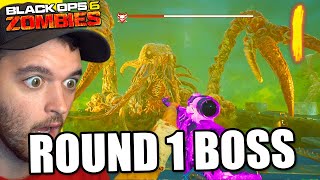 ROUND 1 EASTER EGG BOSS FIGHT Black Ops 6 Zombies [upl. by Marienthal838]