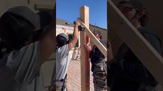 How to install a 6x6 post construction framing tobykeith [upl. by Nolyk678]