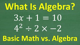 What is Algebra An EASY Introduction to Algebra [upl. by Lawrenson]