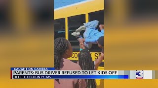 MS bus driver on leave after trapping children on school bus [upl. by Ahoufe511]