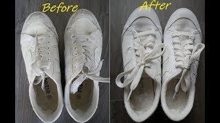 How To Clean White Shoes 如何把白色球鞋洗乾淨 [upl. by Blaise397]