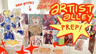 Artist Alley Prep ☆ new prints building set up making a display board [upl. by Lenrow716]