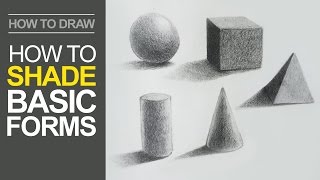 How to Shade Basic Forms  Pencil Tutorial [upl. by Omlesna]