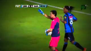 Increible Gol De Ronaldinho Anulado Queretaro vs Santos 3 0 Liga Mexicana 31 05 2015 HD [upl. by Hannasus]