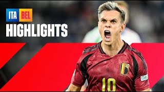 Belgium vs Italy 0 1 Highlights UEFA NATIONS LEAGUE [upl. by Kandace]