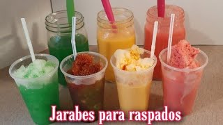 JARABEALMÍBAR para RASPADOS3 saboresFRESAS con CREMA VAINILLA y LIMÓN [upl. by Obadias189]