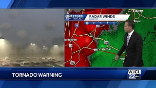 Tornado warnings issued in Coastal Georgia Lowcountry [upl. by Justino113]