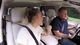 Miley Cyrus  The Climb Carpool Karaoke [upl. by Anitnoc321]