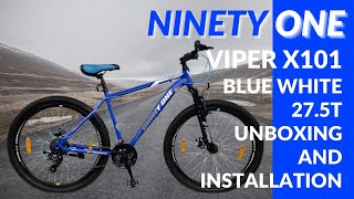 NINETY ONE VIPER  unboxing viper X101 275T blue white [upl. by Ecirtaed]