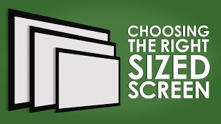 ✅ Choosing The Right Sized Projection Screen [upl. by Norreg]