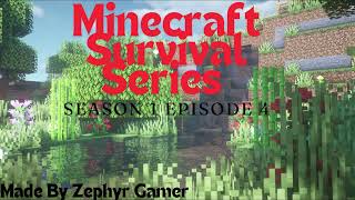 Minecraft Survival Series S1E4 Mining Lots of Iron in Biggest Iron Ore Veins [upl. by Wallace]