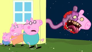 PEPPA PIG TURNED INTO ZOMBIES WITH LONG NECKS 🧟‍♀️ Peppa Pig Sad Story  Peppa Pig Funny Animation [upl. by Haeel]