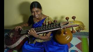 Adada Adada Song Veena Cover  Santhosh Subramaniam  Appudo Ippudo Song Played in Veena [upl. by Eidolem]