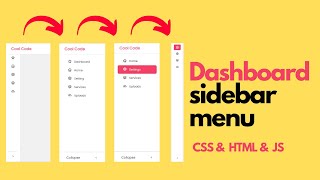 Responsive Sidebar Menu in HTML CSS amp JavaScript [upl. by Dera575]