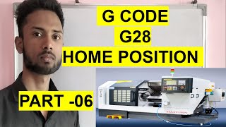 G28 HOME POSITION II CNC G28 CODEII cnc cncmachine mcode cncprogramming [upl. by Beebe233]