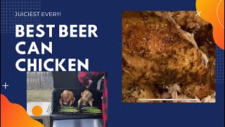 Masterbuilt 800 Gravity Series First Juiciest Beer Can Chicken [upl. by Esenahs]