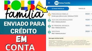 BOLSA FAMÍLIA JULHO ENVIADO PARA CONTA DIGITAL DO CAIXA TEM NIS 3 [upl. by Shuler]