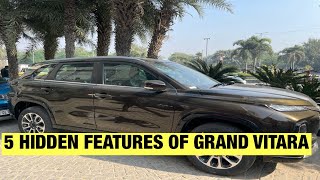 Grand Vitara 2023  5 Hidden Features Of Grand Vitara 😱  Nexa Grand Vitara 2023 👍 [upl. by Gaul761]