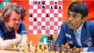 Magnus Carlsen vs Rameshbabu Praggnanandhaa 1 [upl. by Anileba]