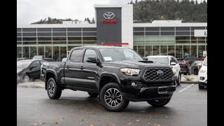 Black Used 2021 Toyota Tacoma TRD Sport Premium Walkaround  Kelowna Toyota [upl. by Yrgoerg]