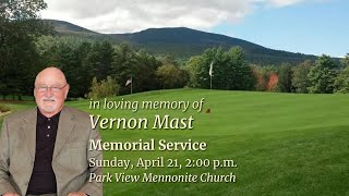 Vernon Mast Memorial Service [upl. by Eniowtna]