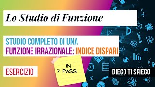 STUDIO COMPLETO DI FUNZIONE VOL 4 radice con indice dispari [upl. by Sidnal]