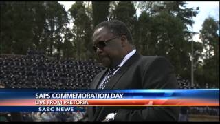 Chriselda Lewis caught up with Nhleko at the SAPS Commemoration Day [upl. by Aehcim334]