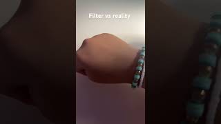 Filter vs reality trend 🫶🏻 viral viralvideo preppy trend bracelet braceletmaking cute [upl. by Odirfliw]