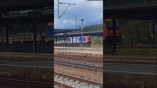 SBB Cargo Güterzug beim Bahnhof KillwangenSpreitenbach [upl. by Anomis]