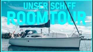 Wohnen auf dem Segelboot  Wir zeigen euch unser Zuhause  Roomtour  annaundmalin segeln 31 [upl. by Bathilda596]