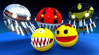 Best Pacman Vs Robot Monsters Pacman Videos Volume 10 [upl. by Ahsienod]