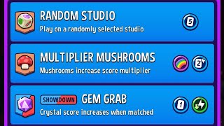 Today Daily Modes  Crazy Column  Multiplier Mushrooms Rainbow  Gem Grab  Match Masters [upl. by Yelsnik74]