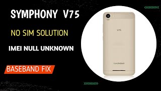 symphony v75 imei nulland baseband unknown solution how to repair symphony v75 insert sim problemadt [upl. by Hsotnas]