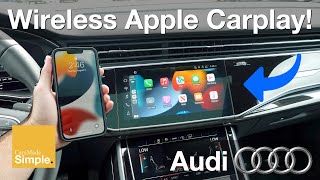 How To Setup Wireless Apple CarPlay  Audi Vehicles [upl. by Gnay]