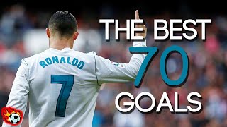 Los 70 MEJORES Goles De CR7 En Su PASO Por EUROPA ► Madrid Man UTD Con Relatos 2003  2022 ᴴᴰ [upl. by Lenee162]