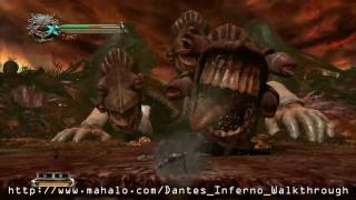 Dantes Inferno Walkthrough  Chapter 3 Cerberus Boss Fight [upl. by Jessee]