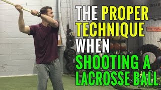 Teaching Proper Technique When Shooting a Lacrosse Ball  Lacrosse Coaching [upl. by Naeruat992]