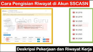 Cara Pengisian Riwayat Pekerjaan di Akun SSCASN Deskripsi Pekerjaan dan Riwayat Kerja Tenaga Honorer [upl. by Nahte546]