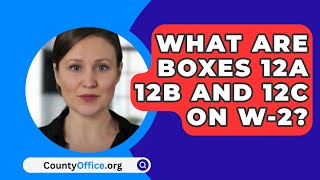 What Are Boxes 12A 12B And 12C On W2  CountyOfficeorg [upl. by Ennelram785]